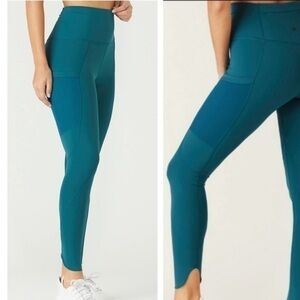 Glyder Flash High Waisted Workout Leggings Size XS in Dark Teal